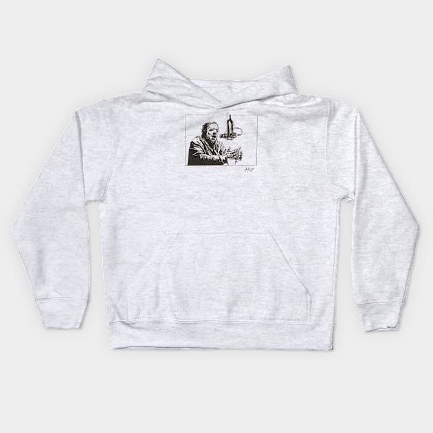 Joey Diaz Kids Hoodie by Jack Browning